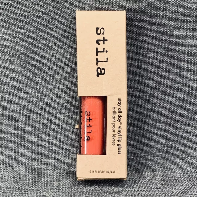 Stila Stay All Day Vinyl Lip Gloss Melon Vinyl 0.14oz 4ml new in box