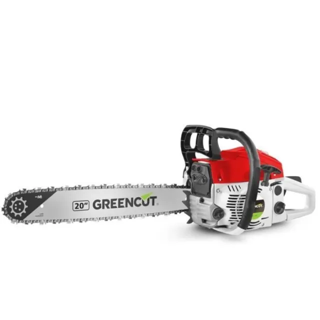 Greencut Tronçonneuse Thermique Essence 2 Temps Abattage Élagage Anti Vibration