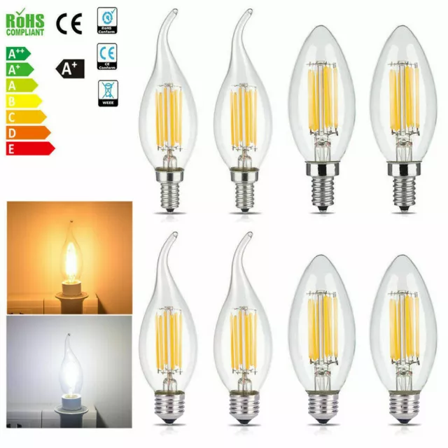 E27 E14 LED Retro Filament Vintage Modern Lampe Leuchtmittel Industrie Glühbirne