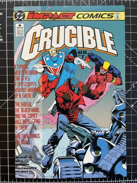 🚨💥🚨Crucible #4 1993 DC High Grade Impact Comics Joe Quesada Cover 