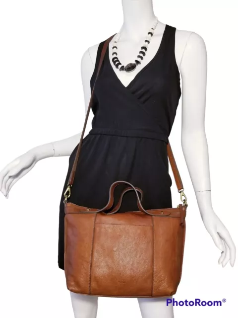FOSSIL maddox revival TOTE SHOPPER PURSE SHOULDER BAG BROWN LEATHER FOSSIL maddox revival TOTE SHOPPER PURSE SHOULDER BAG BROWN LEATHER