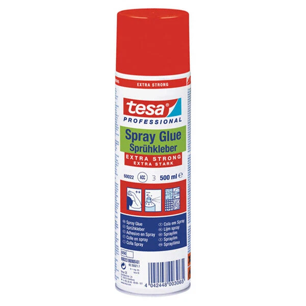 tesa® 60022 Colla spray professionale - extra resistente - 500 ml