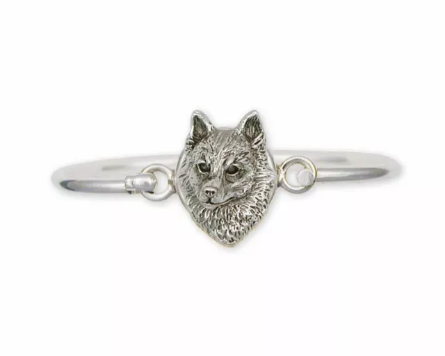 Schipperke Jewelry Sterling Silver Schipperke Bracelet Handmade Dog Jewelry SK-H