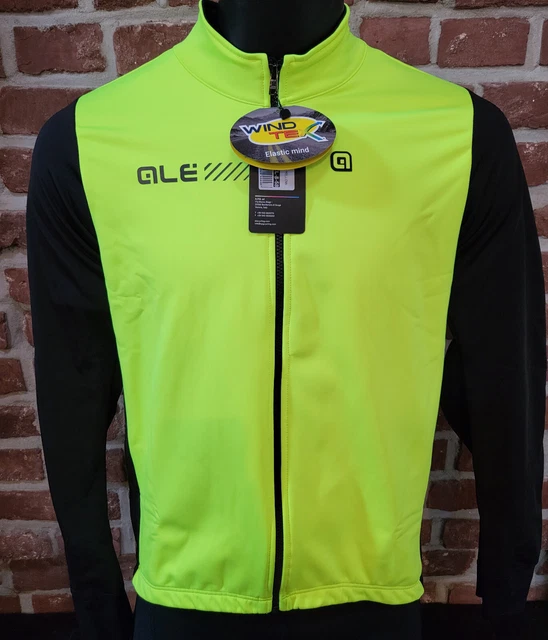 Alé Giubbino Solid Fondo 2.0 Gelb Winterjacke Thermo Windtex, reflektiert -2/8°C 2