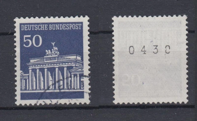 Bund 509 v RM ungerade Nummer Brandenburger Tor 50 Pf gestempelt