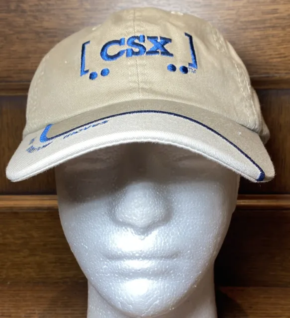 Vintage CSX Train Railroad RR Locomotive Engineer Baseball Adj Hat Cap