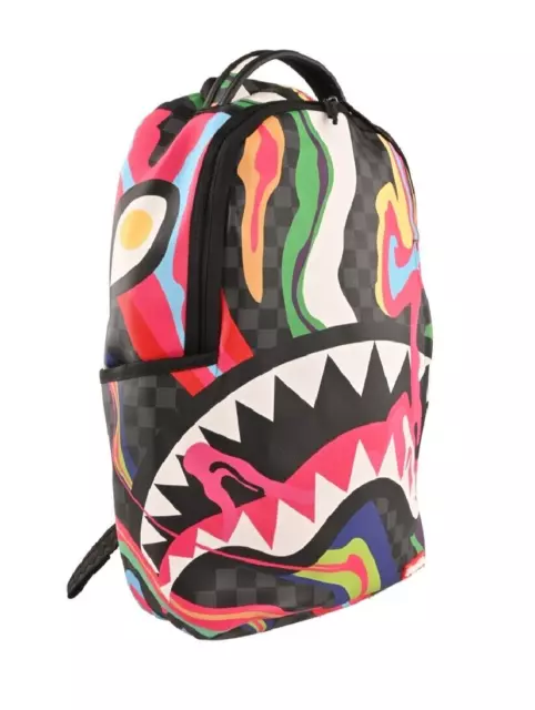 Sprayground White Shark Mouth Backpack Logo Laptop Books Bag Back To School  New