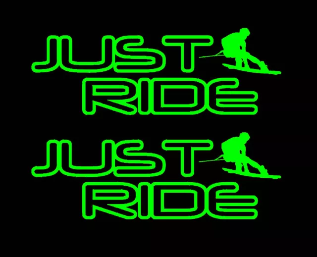 2 Just Ride Wake Board Decal Sticker Pack Wakeboard