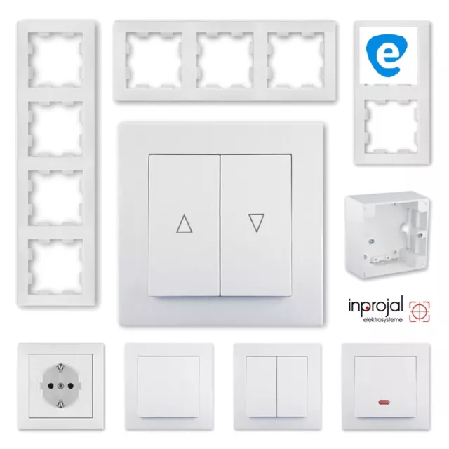 Commutateur de Volets à Rouleaux Interrupteur / Stores Ou Cadre Ap Mur Up Flush