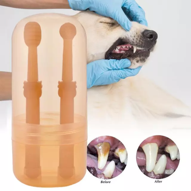 Pet Toothbrush Brush Silicone Soft Toothbrush Dog Oral-Care Puppy e Z0F7 I1O6 3