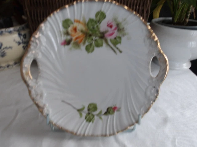 Grande assiette ancienne - Gamme Vintage Fleurie | Chez Pola