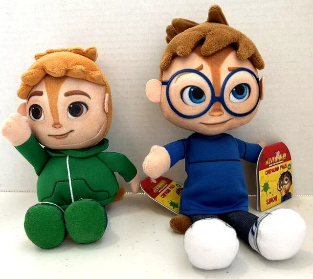 Fisher Price Alvin & The Chipmunks Pals 10" Lot Simon & Theodore Plush NWT