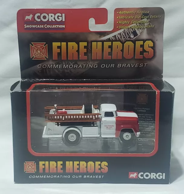 Corgi Fire Heroes 1966 Fire Pumper CS90058 Baltimore Fire Dept Diecast NIB New