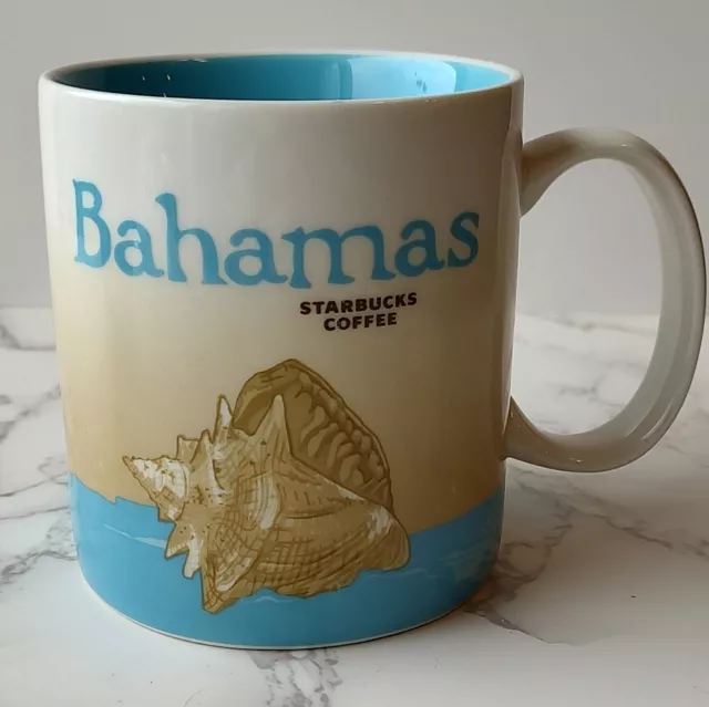 Starbucks Bahamas 2015 Global Icon Series Collector Coffee Mug Cup 16oz B2