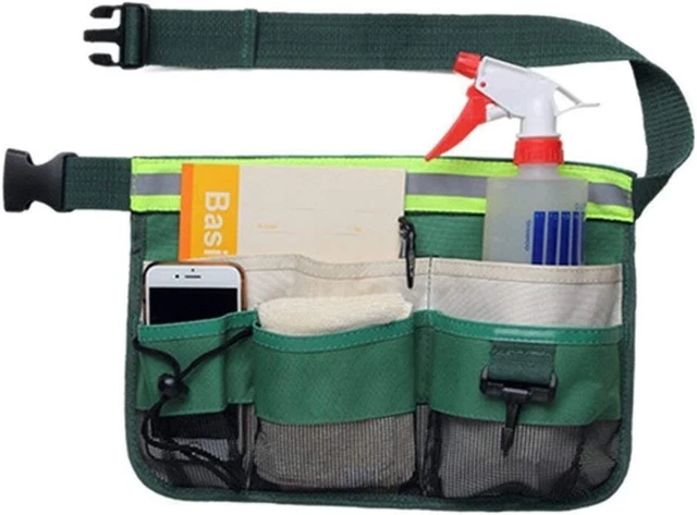 Borsa Attrezzi Da Giardino Con 8 Tasche - Portatile E Resistente All'Acqua - Foto 2