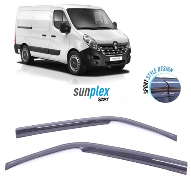 Renault Master 2010-2019 Wind-Sun-Rain-Deflectors-Visor Set 2 Pcs