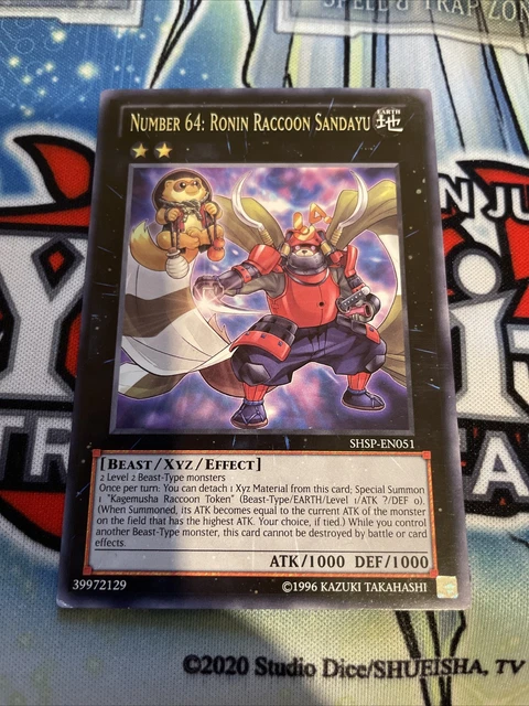 carte YU-GI-OH SHSP-FR051 Numéro 64 : Ronin Raton Laveur Sandayu