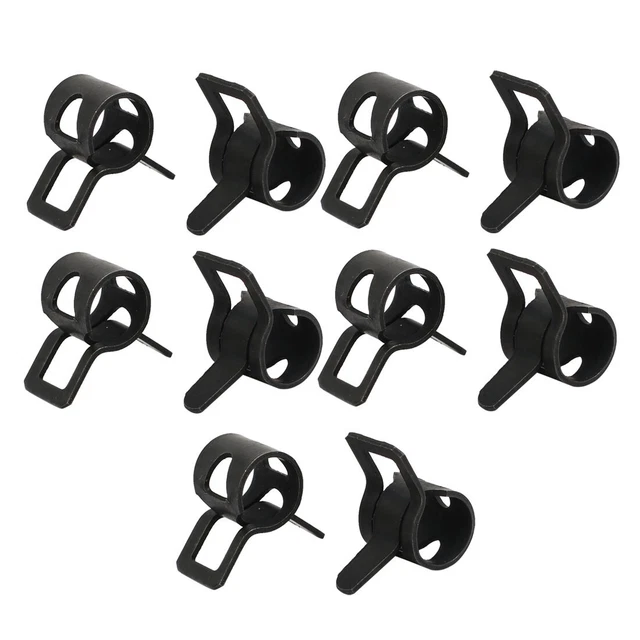 10Pz Abrazadera Tubo Aire Acción Tipo Resorte 7mm Tubo Flexible Pinza