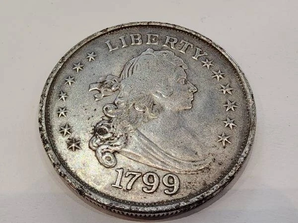Early US 1799 Draped Bust Silver Dollar $1 Coin 13 Stars Circulated/ Uncertified