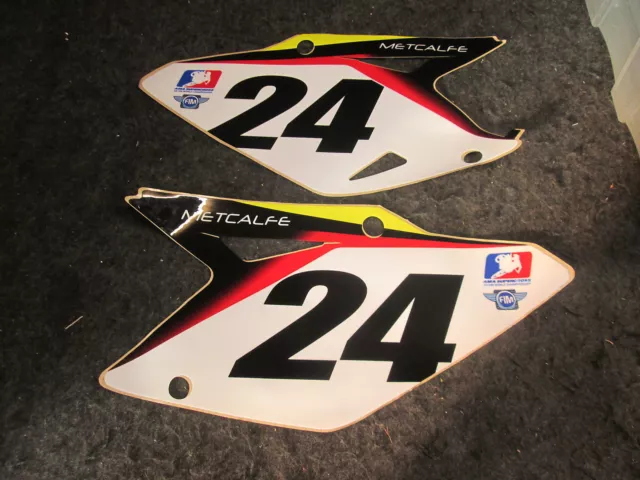 Suzuki RMZ450 2008-2016 Brett Metcalfe Nr.24 Seitenwand Hintergrund Set GR1322