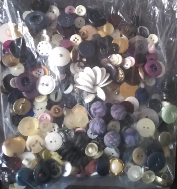 Job Lot Of Mixed Buttons