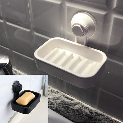 2 X Grands Porte Savon Ventouse 24x12cm Plastique Ventouses Bain Douche 