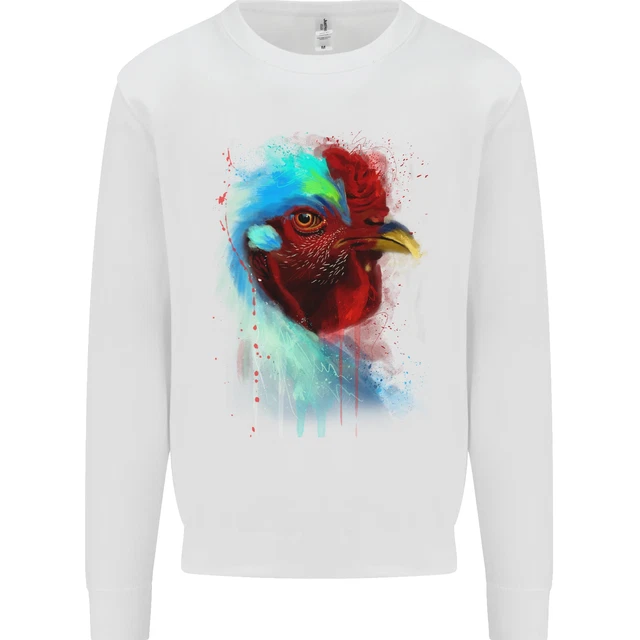 A Chicken Watercolour Kids Sweatshirt Jumper