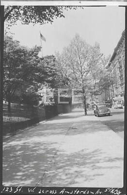 1938 123rd St @ W Amsterdam Av Harlem Manhattan NYC Old Photo Negative U46