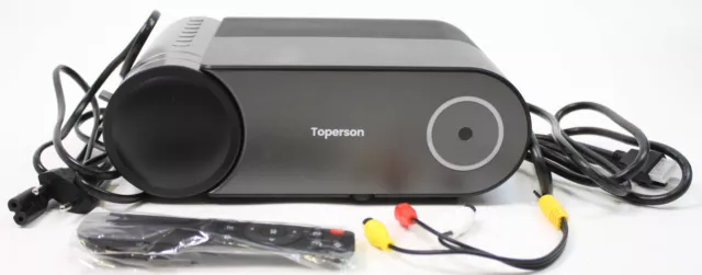 Toperson Projecteur T421 Projecteur 1080p Wifi Bluetooth 8000 Lumière