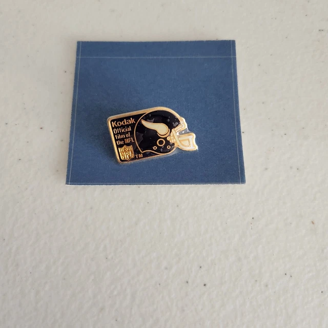 Vintage Kodak Official Film of the NFL Vikings Pin NIP
