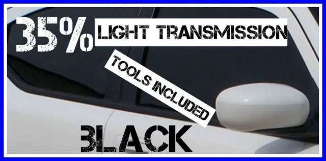 BLACK 60% DARKER CAR WINDOW TINTING FILM 6m X 75cm ROLL TINT + FREE KIT