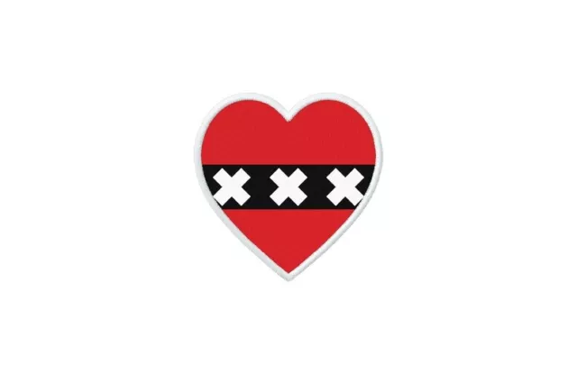 Patch écusson Thermocollant – Drapeau Cœur Zaïre (RDC), Imprimé, Neuf