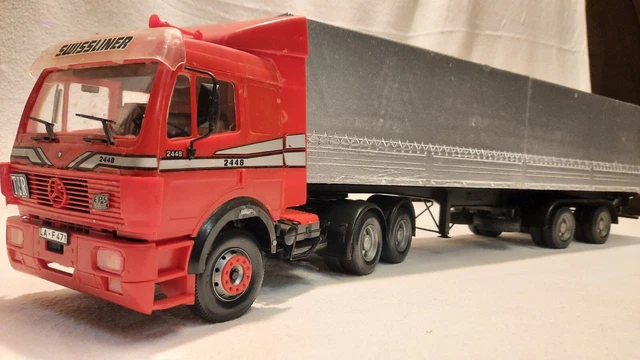 MERCEDES-BENZ LKW 2448 mit Sattelauflieger Maßstab 1 : 24 ? EUR 69,00 ...