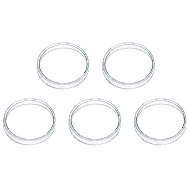 5 Pcs Glass Petri Dish Dishes for Laboratory School Experiment