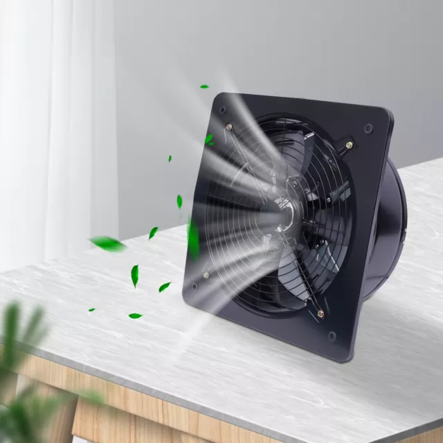 16inch 1 Phase Electric Ventilation Extractor Axial Exhaust Air Blower Fan Black