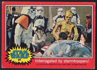 1977 Topps Star Wars Series II Red Card #94 Interrogated by Stormtroopers! VG-EX