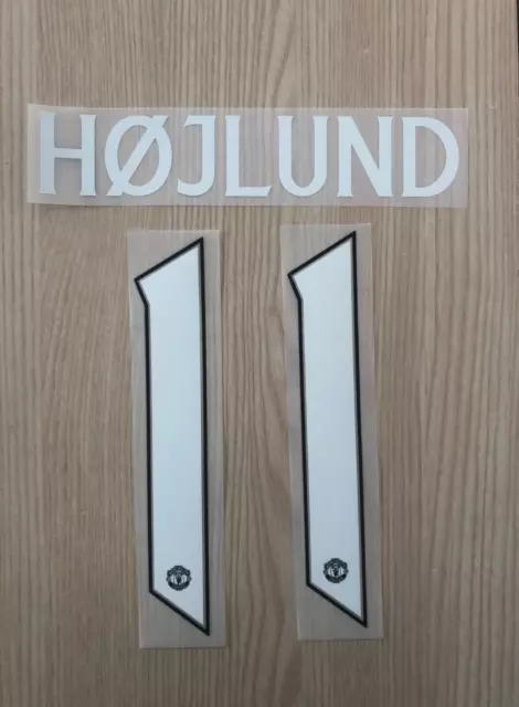 Hojlund 11, European & Cup White Nameset Manchester Utd 23/24
