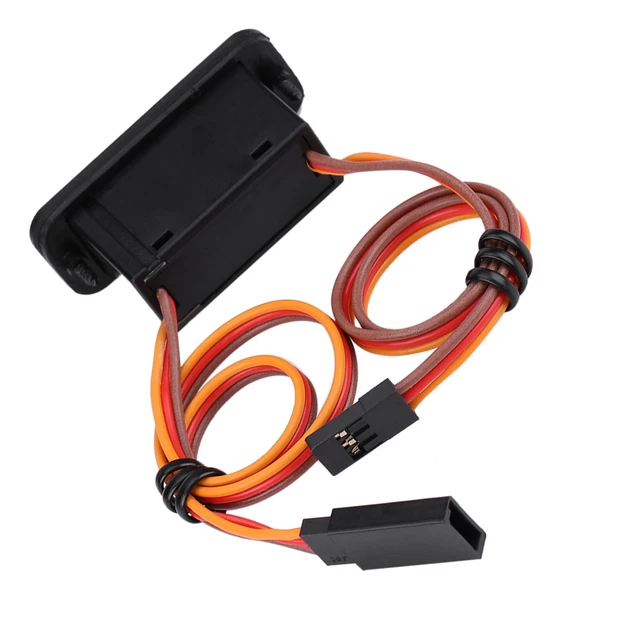 RC HEAVY DUTY On Off Receiver Switch with LED Extra Port Connector JR