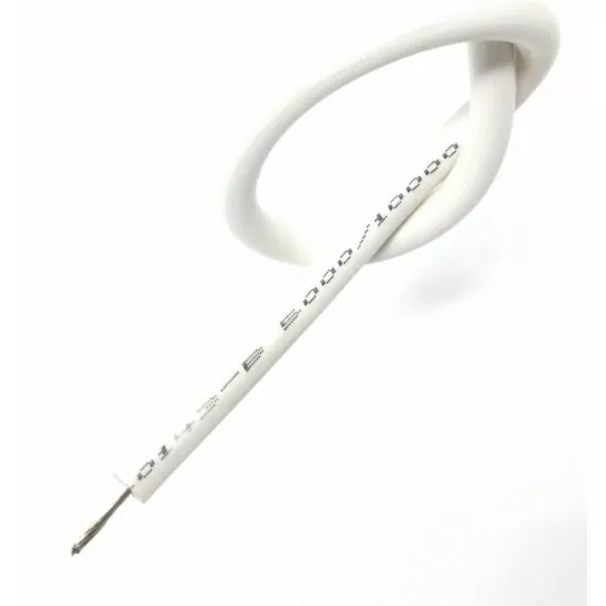 Cable Para Letrero Alta Voltaje Blanco Silicona ( Metro)