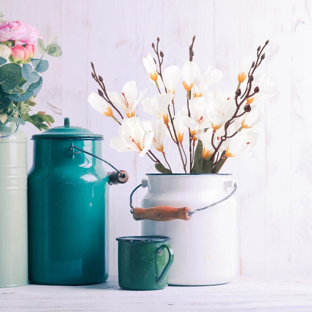 ARTIFICIAL WHITE MAGNOLIA Stem for Wedding DecorNJ £40.75 PicClick UK