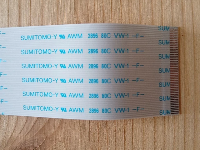 NAPPE SUMITOMO-Y AWM 2896 80C VW-1 -F- / 50 pins / 276mm x 25.5mm / Non ...