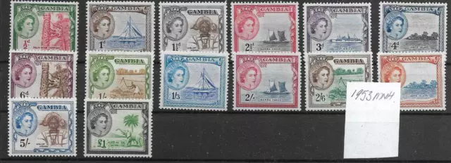 BRITISH GAMBIA @ 1953-59 SG171/85 - 1953 Definitives MNH V.F NICE PRICED @ GB342