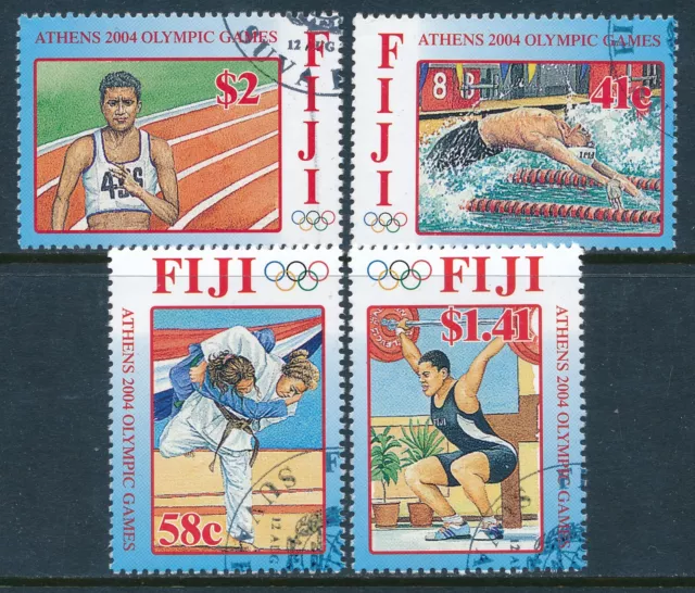 2004 Fiji Olympic Games Athens Set Of 4 Fine Used