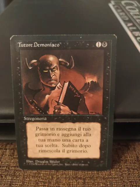 1X Italian Demon Tutor FBB Uncommon Magic MTG Card Demonic Tutor