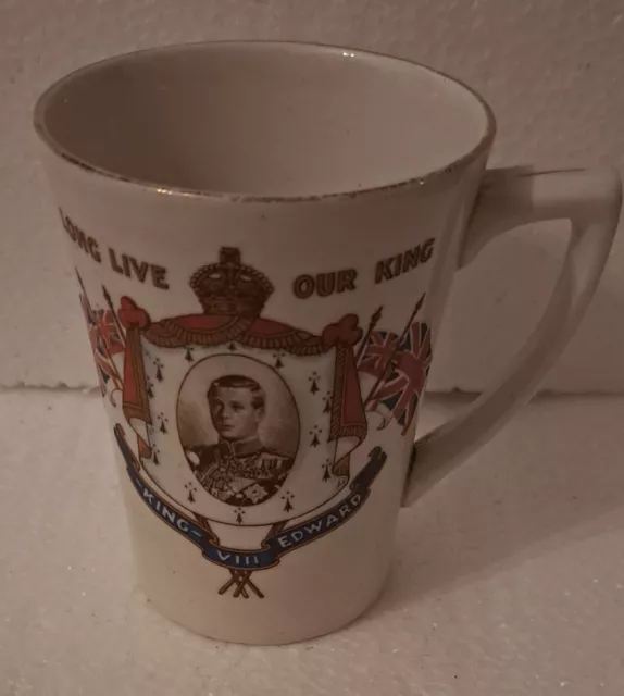 RARE Alma Ware King Edward VIII (325 Day King) Coronation Mug VGC Art Deco