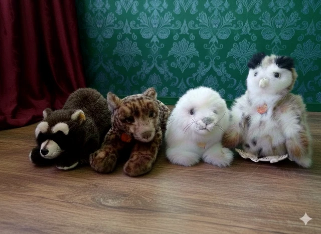 PELUCHE ANCIENNE-JOUET-MOUTON AVEC RUBAN.ANNEE 30-STEIFF? 30 cm DE HAUT.BEL ETAT EUR 100,00 - FR