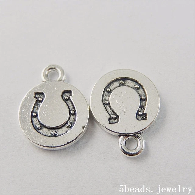 36 Stück Retro Silber Legierung  Pferd Fußabdruck Charme Anhänger Kunst 50741