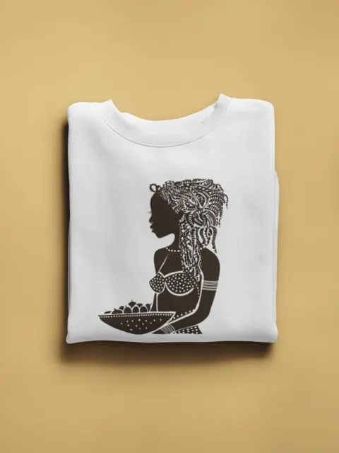 African Girl With Fruit Women's Sweatshirt -Image by Shutterstock