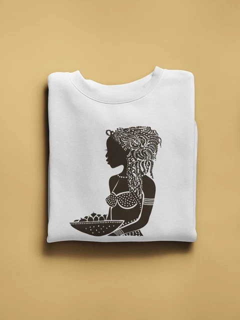 African Girl With Fruit Women's Sweatshirt -Image by Shutterstock