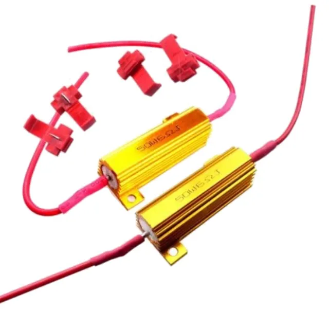 2 x Load Resistor 50W 6Ohm Fix LED Hyper Flash Fast Blink Turn Signal Sales